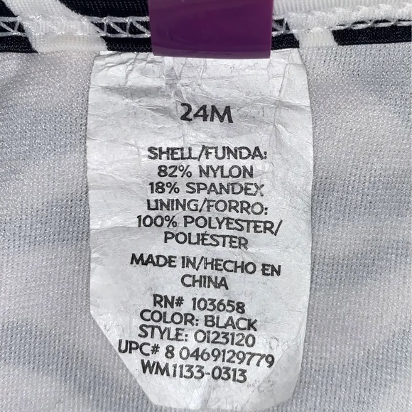 Op Zebra Print Swimwear- Bikini/two piece- Toddler Girls size 24m - Picture 4 of 4